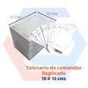 Talonarios de comandas 10x15 (Duplicado)