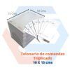Talonarios de comandas 10x15 (Triplicado)